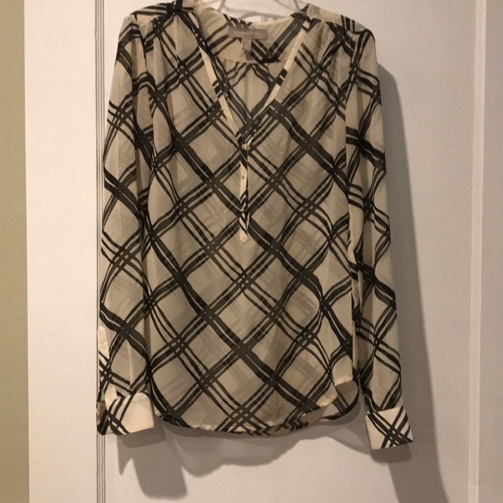 Banana Republic petite xxs sheer blouse